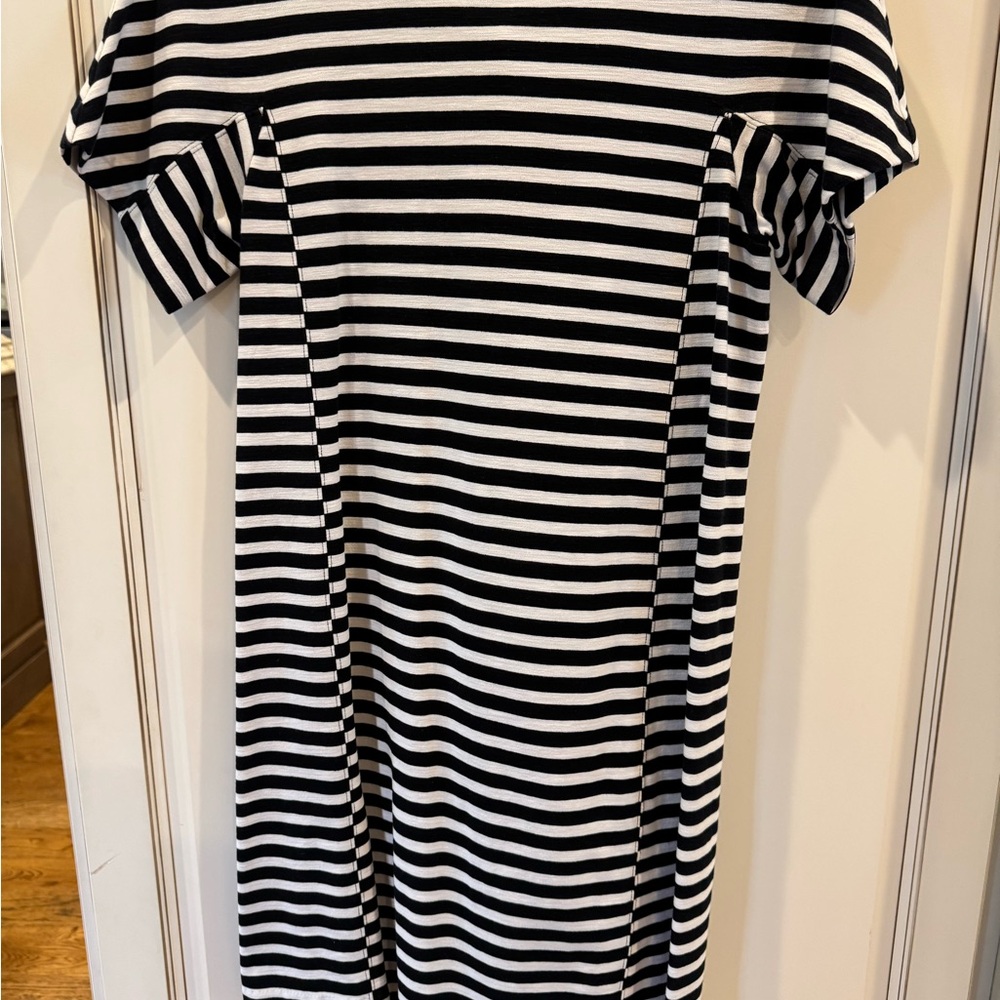 J. Crew Black and White Striped Top